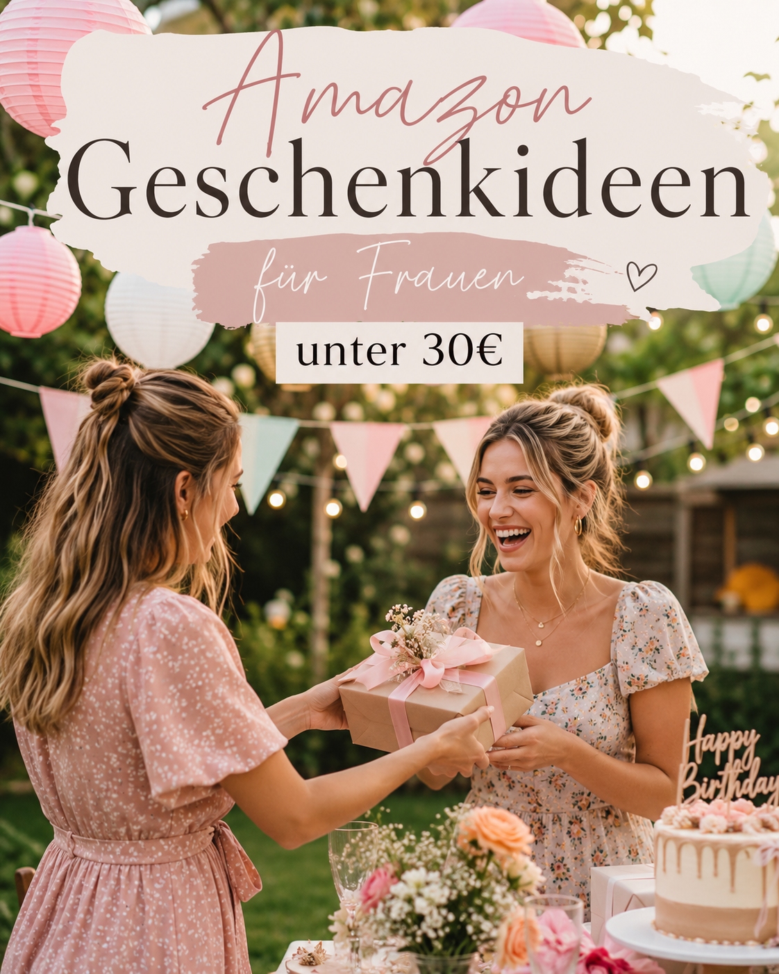 30 Geschenkideen für Frauen unter 30 €